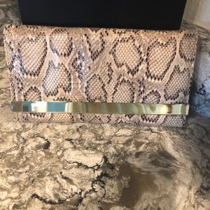 Steve Madden Snake Print Clutch